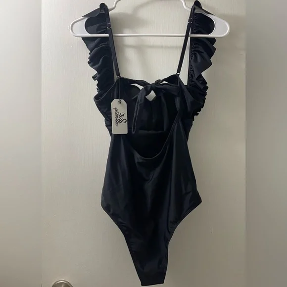 Sporlike Women's Swimsuit With Adjustable Straps Black Size S NWT - Picture 2 of 13